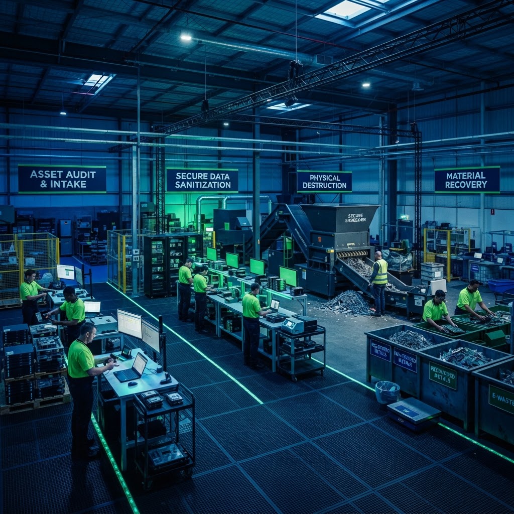 Secure ITAD Command Center facility